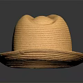 Modern Hat Straw Hat 3d model