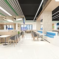 University cafeteria University cafeteria Staff cafeteria 3d model