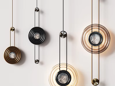 Modern Design Wall Lamps With Various Styles For Home Interior Decor 3d model