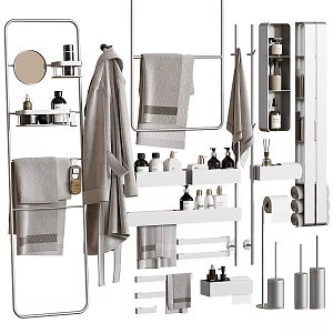 Bathroom accessories 17 3d model
