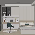 Tatami bedroom SU model 3d model