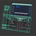 Modern Digital IP Phone Featuring Setup Interface LCD Screen Keypad And Handset