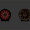 Vintage and Modern Mechanical Equipment with Metal Gears and Rusty Surfaces