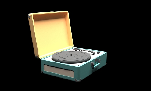 phonograph sound 3d model