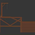 Industrial Workbench Equipment With Tool Rack Slanted Board And Circular Component