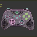 Xbox Wireless Gaming Controller Silver Black Design With Gold Accents And Ergonomic Grip