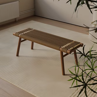 Modern shoe changing stool 3d model