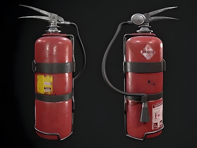 Modern Fire Extinguisher Modern Realistic Equipment Fire Extinguisher Fire Fighting Old 3d model