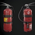 Modern Fire Extinguisher Modern Realistic Equipment Fire Extinguisher Fire Fighting Old 3d model