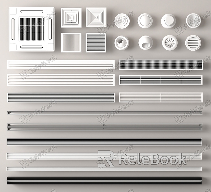 Modern air conditioning outlet model