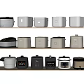 Rice cooker stew cup 3d model