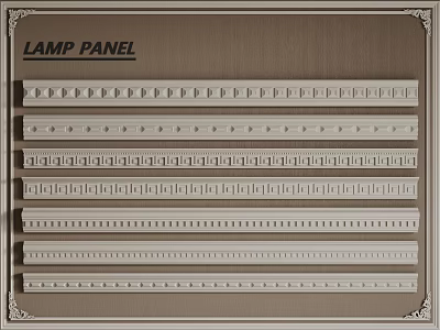 Decorative Plaster Moldings For Interior Design Various Styles And Patterns 3d model