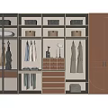 Modern Wardrobe Interior Design With Glass Doors Hanging Areas And Drawers