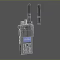 Motorola MOTOTRBO Black Two Way Radio With Antenna Keypad And Screen