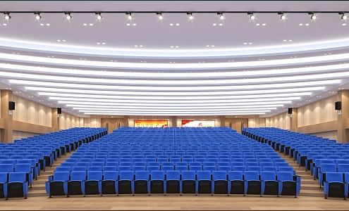 Conference Hall Large Conference Room 3d model