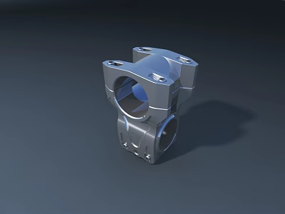High Strength Automotive Precision Machined Metal Component For Vehicle Systems 3d model