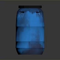 Plastic bucket big trash can bucket pot container realistic 3d model