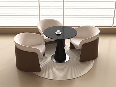 Modern Leisure Table and Chair Negotiation Table and Chair Coffee Table and Chair 3d model