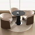 Modern Leisure Table and Chair Negotiation Table and Chair Coffee Table and Chair 3d model