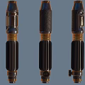 Lightsaber Weapons Featuring Intricate Hilt Designs And Metallic Details