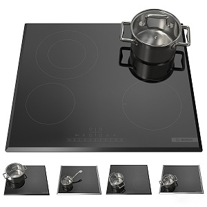 Bosch induction cooker 3d model