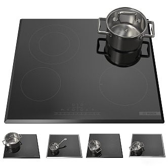 Bosch induction cooker 3d model