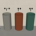 Table basin vertical table basin column basin vertical wash table vertical wash basin faucet 3d model