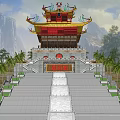 Luan Feng Pavilion Qifeng Pavilion Ancient Loft 3d model