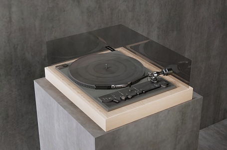 Modern record player 3d model