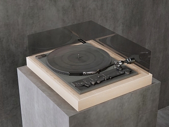 Modern record player 3d model