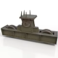 Robust Green Train Bogie With Metal Structure And Heavy Duty Wheels