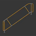 Orange Silver Metal Frame Equipment With Connecting Tubes And Fixed Base