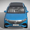 Blue Mercedes SUV Exterior With Modern Design And Stylish Wheels