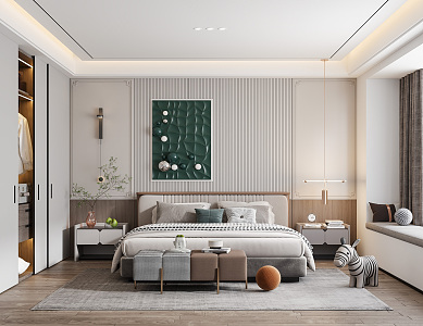 Modern Bedroom 3d model