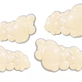 White Cloud Shaped Wall Lights For Soft Indoor Home Decor Lighting 3d model