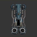 Industrial LOFT fighter sci-fi fighter sci-fi fighter 3d model