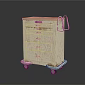 Sturdy Medical Cart With Top Platform Multiple Drawers And Rolling Wheels