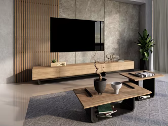 Quiet TV Cabinet Tea Table TV Cabinet 3d model