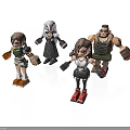 Colorful Cartoon Character Figurines With Detailed Outfits And Action Poses
