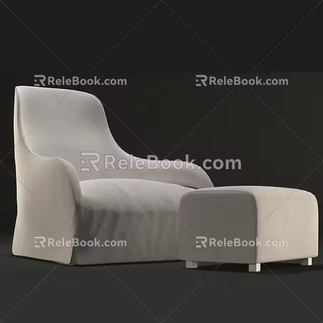 Single sofa 3d model