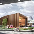 Modern School 3d model