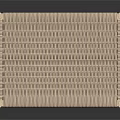 Minimalist Wooden Stool With Woven Seat And Light Colored Frame Design
