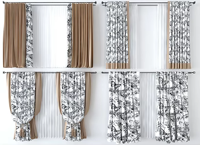 Curtains 3d model