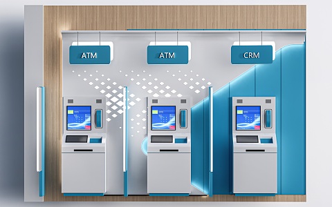 ATM machine ATM machine all-in-one machine intelligent machine calling machine 3d model