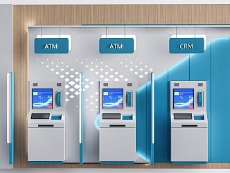 ATM machine ATM machine all-in-one machine intelligent machine calling machine 3d model