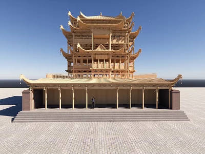 Ancient Building Loft Ancient Building House Ancient House 3d model