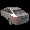 Gray Volkswagen Sedan Exterior Design With Modern Front View And Side Profile