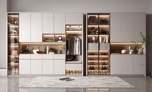 Modern shoe cabinet 3d model