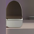 Modern Bathroom Accessories With Brown And Silver Finish On Vanity Top