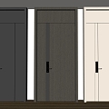 Modern Minimalist Entry Door Anti-theft Door Top Single Door Sub-mother Door Door Password Door 3d model